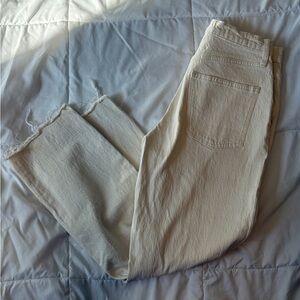 Universal Thread Cream Ankle Jeans